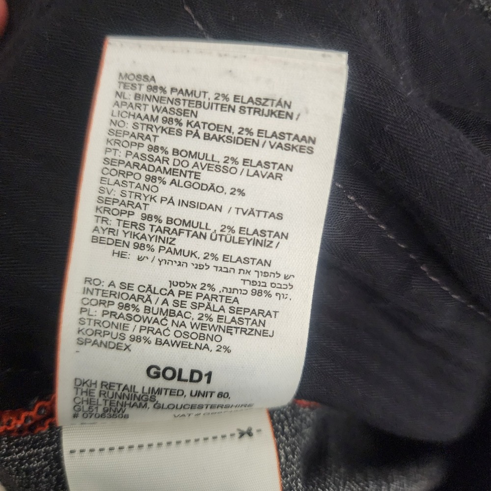 Superdry Chino Pants Mens 30x32 Grey Excellent Slim Textured Cotton M70000KR - Picture 4 of 11